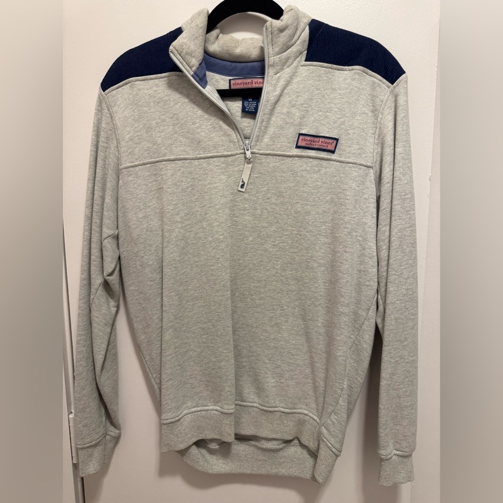 Vineyard Vines Men XS 1/4 Zip Pullover sweater Grey